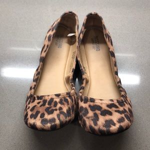 Mossimo (Target) animal print ballet flats 8.5